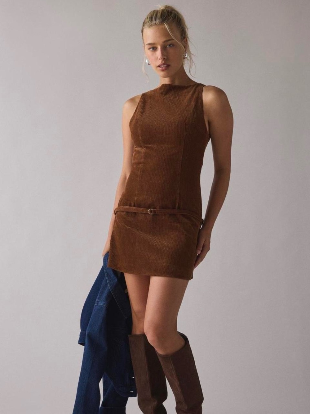 Lioness Coquette Mini Dress S Chocolate Brown Revolve Balletcore